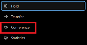 Press conference when you wan to add a third person to the call on Webex